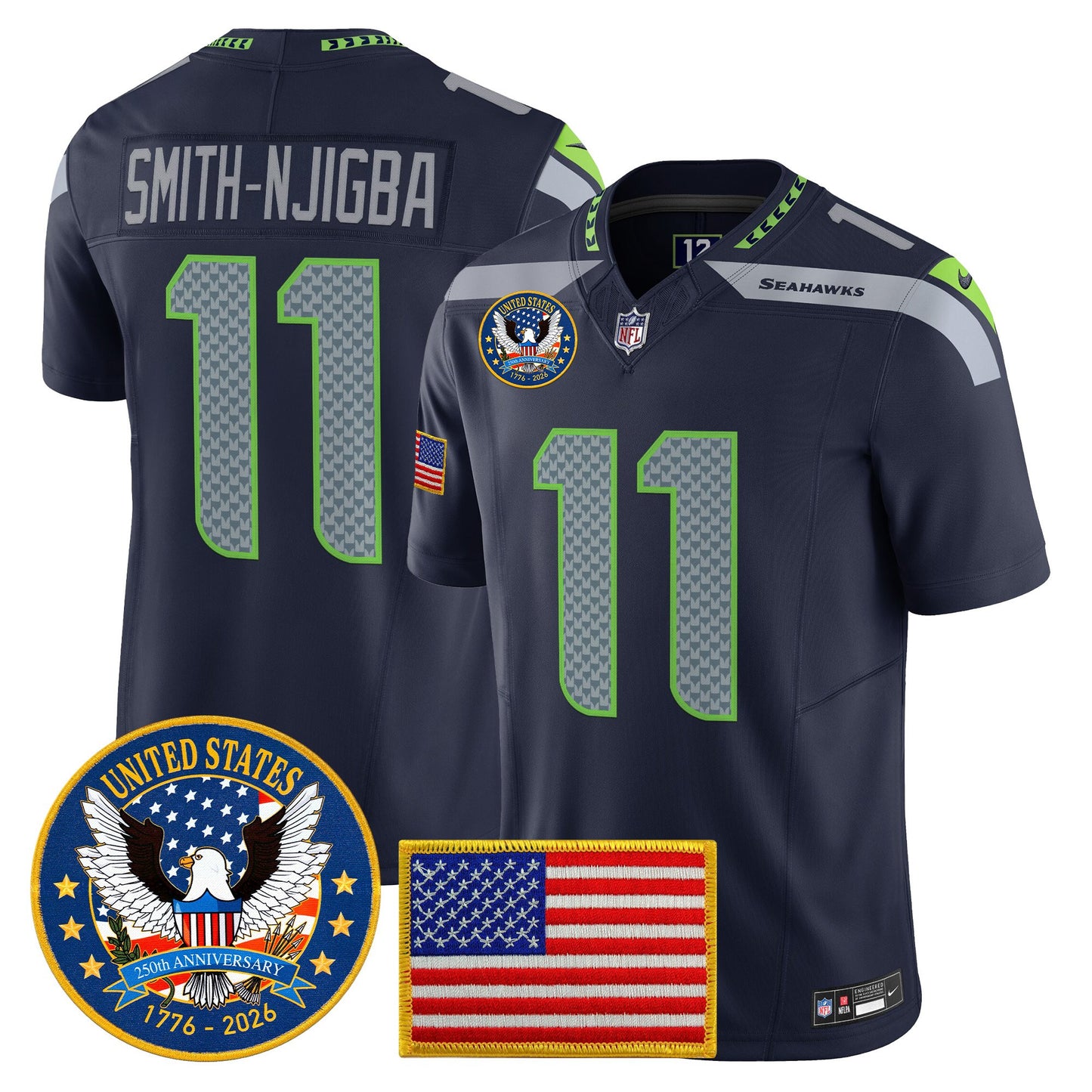 College Navy - Smith-Njigba