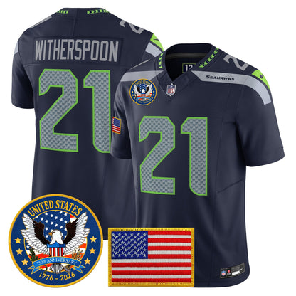 College Navy - Devon Witherspoon