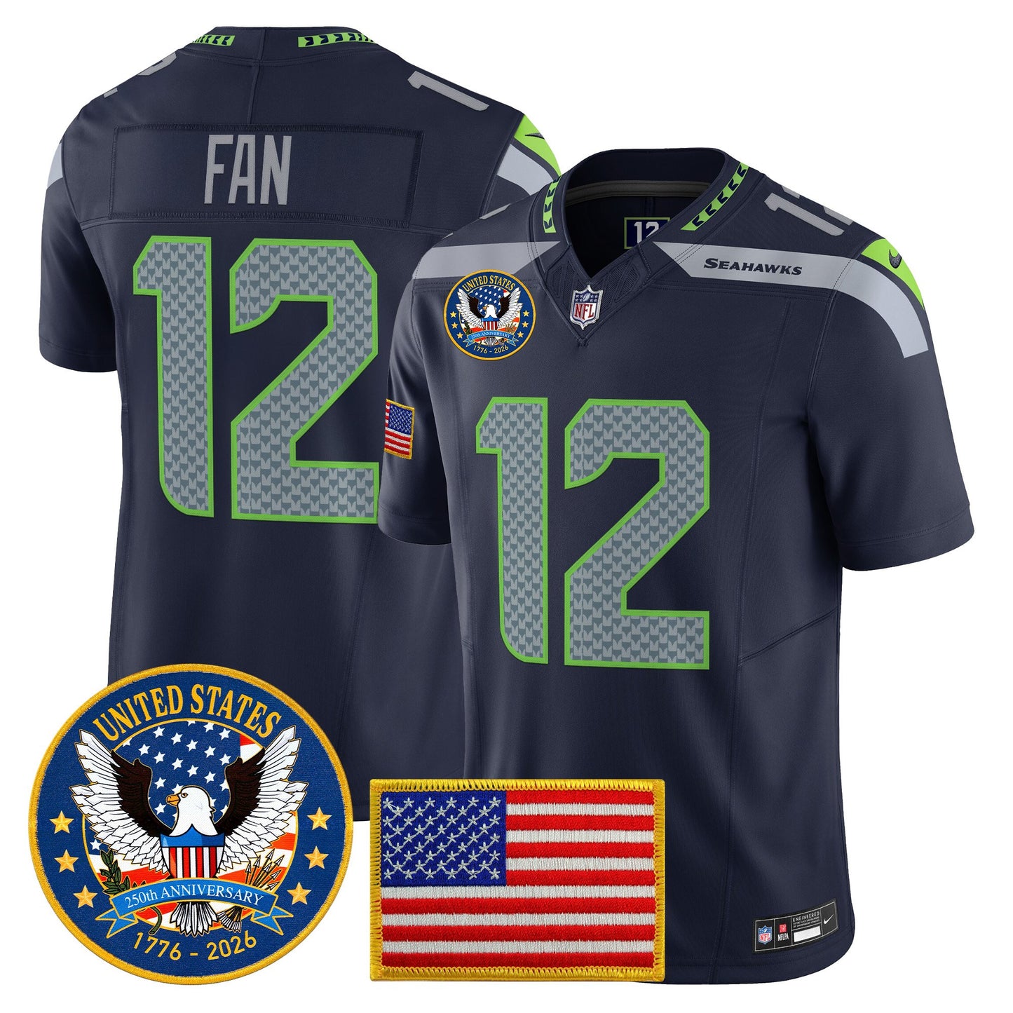 College Navy - 12Th Fan