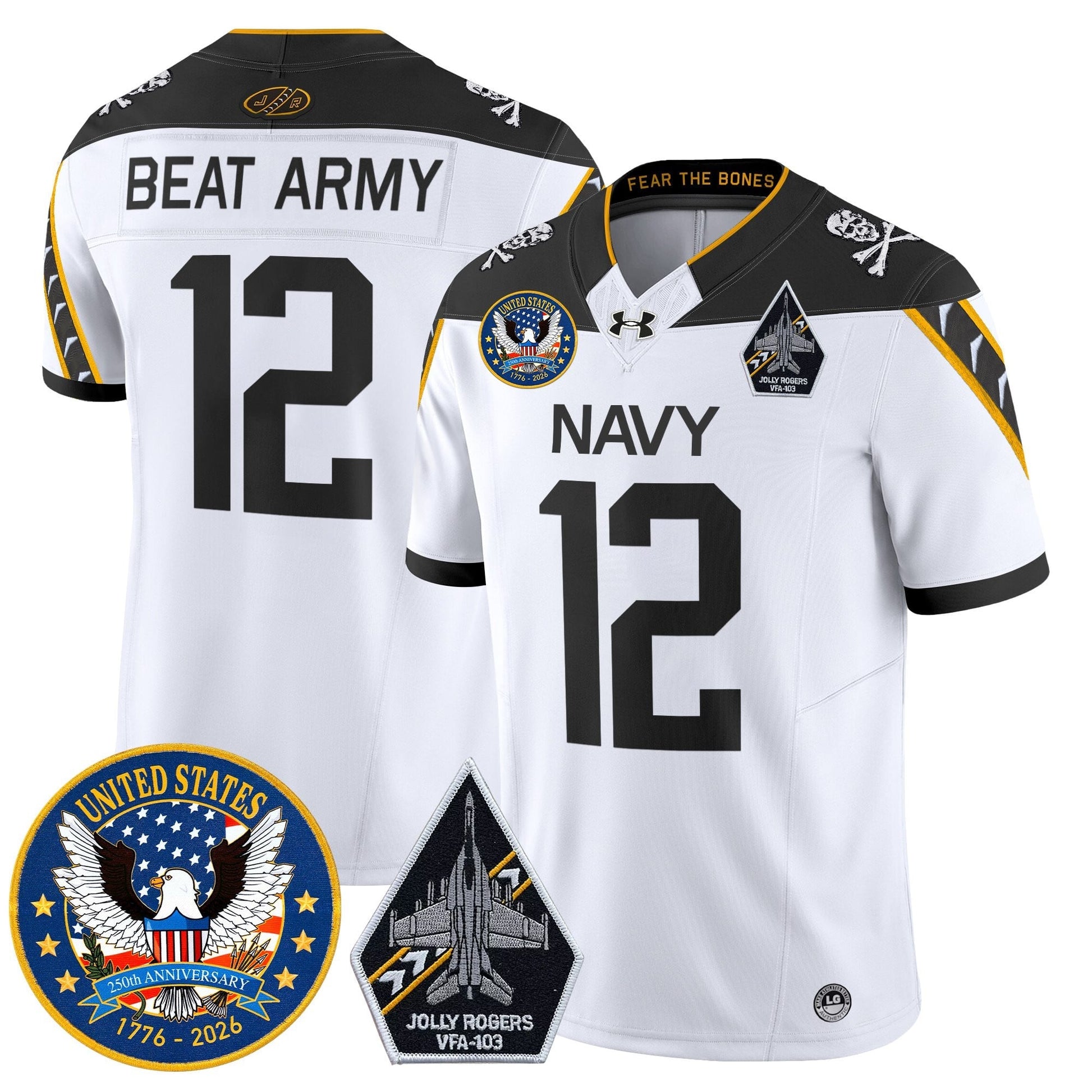 White - #12 Beat Army