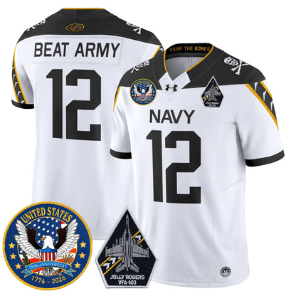 White - #12 Beat Army