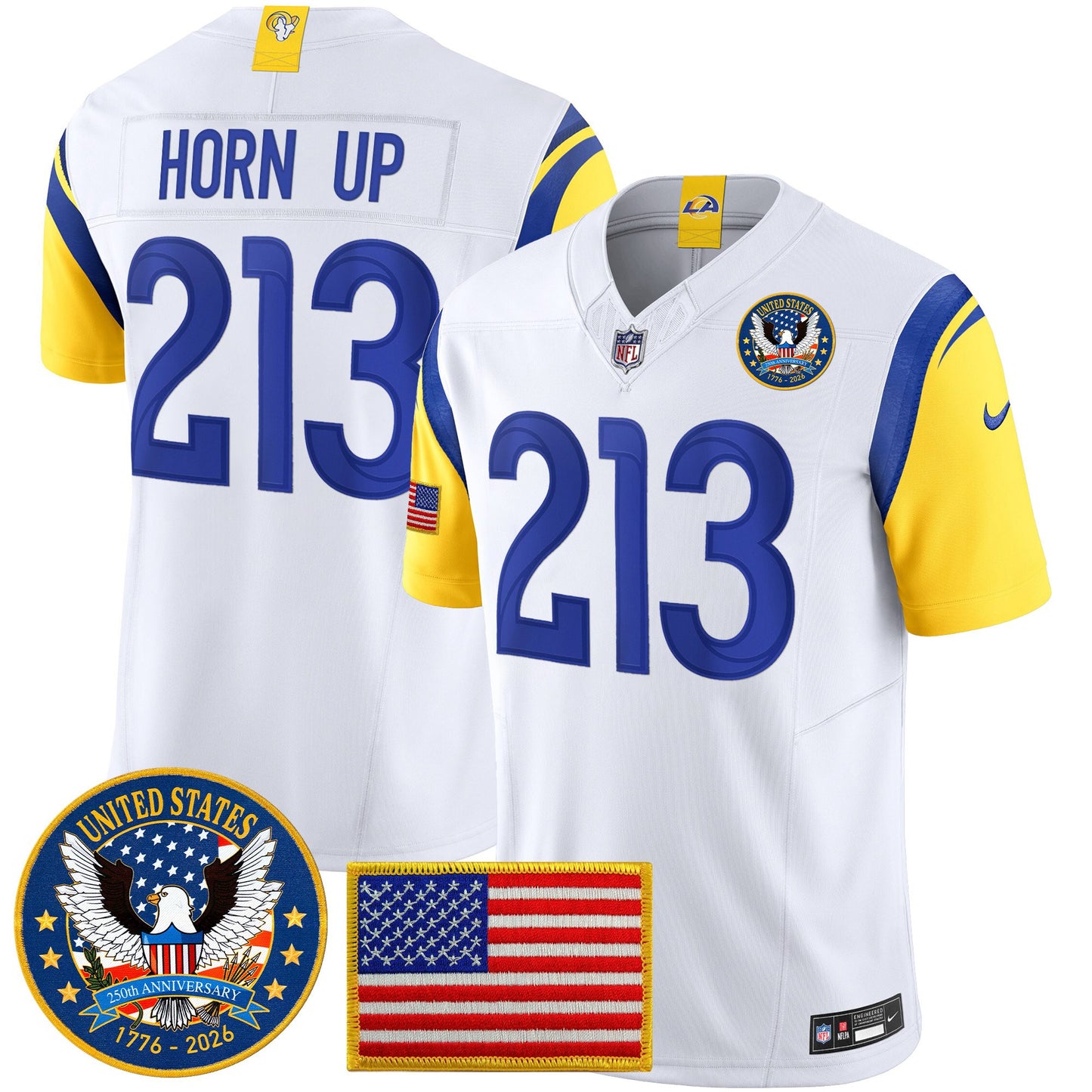 White - Horn Up 213
