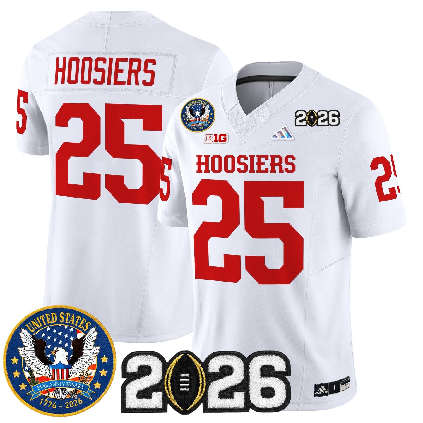 White - #25 Hoosiers