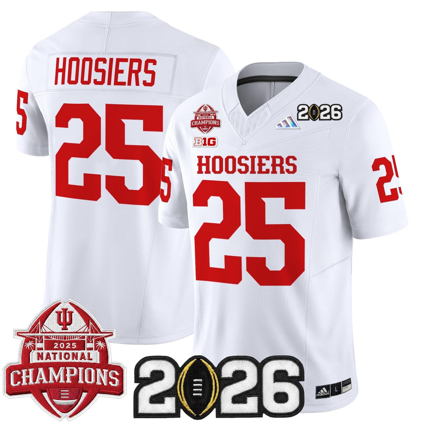 White - #25 Hoosiers