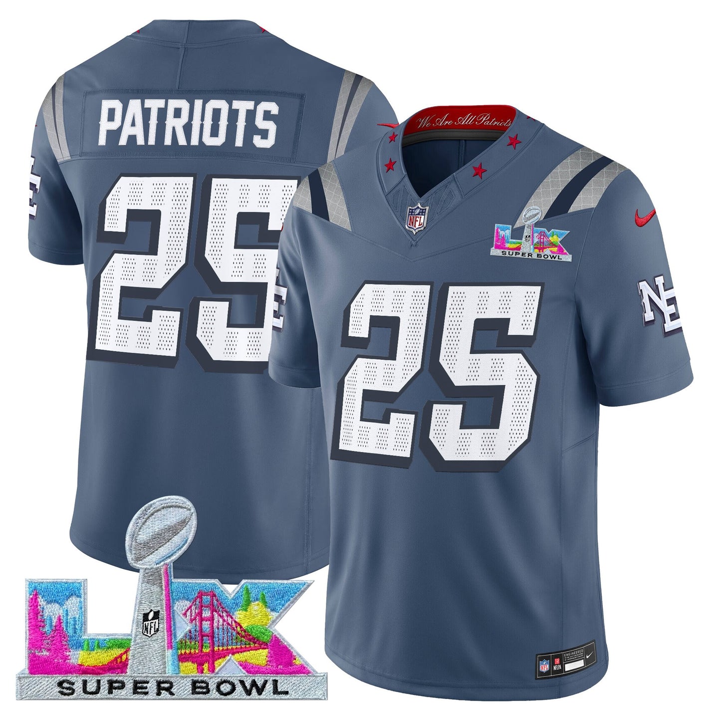 Storm Blue - #25 Patriots