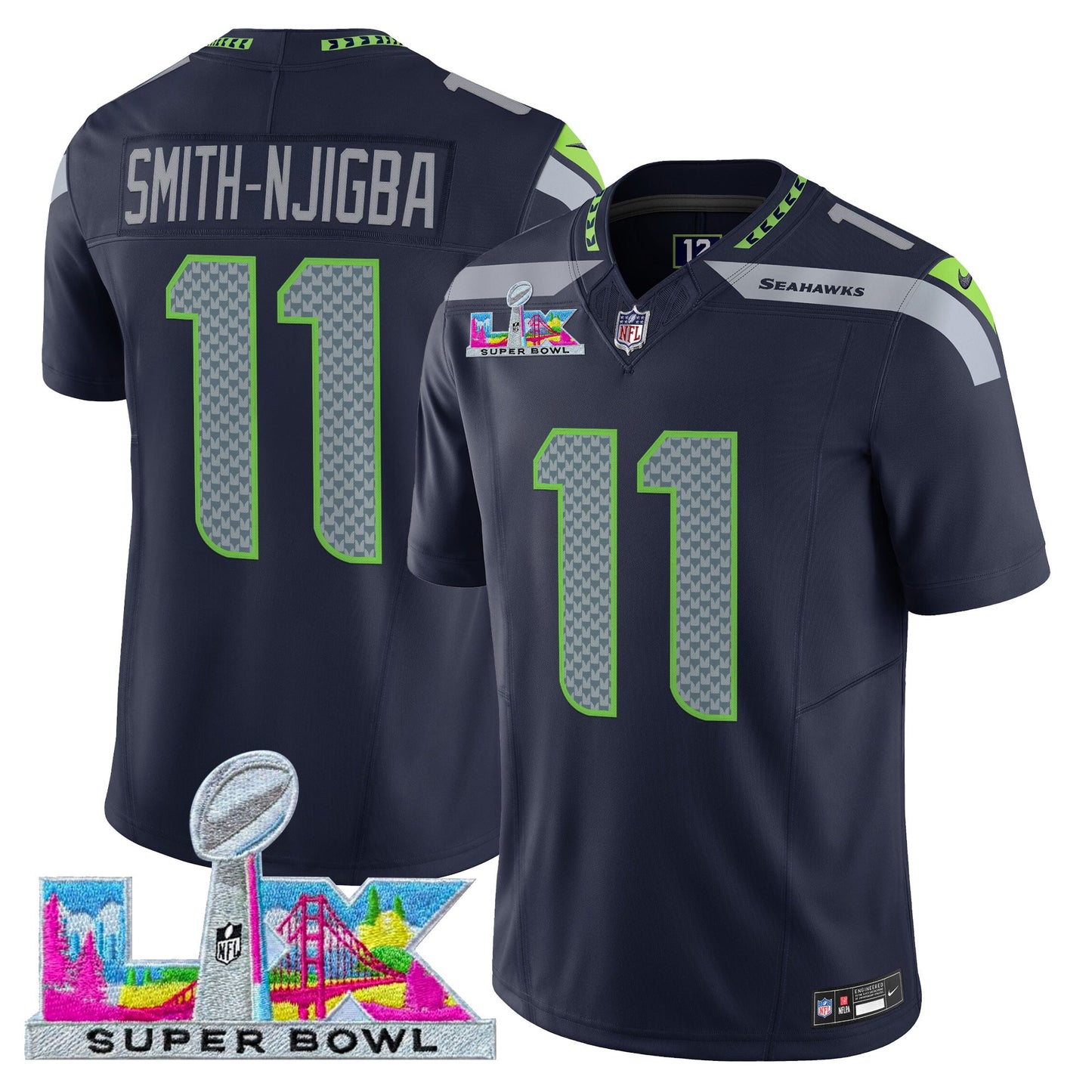 College Navy - Smith-Njigba