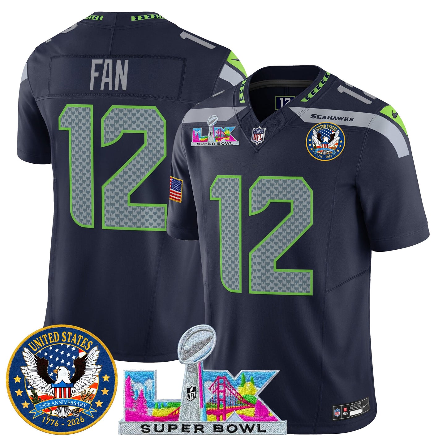 College Navy - 12Th Fan