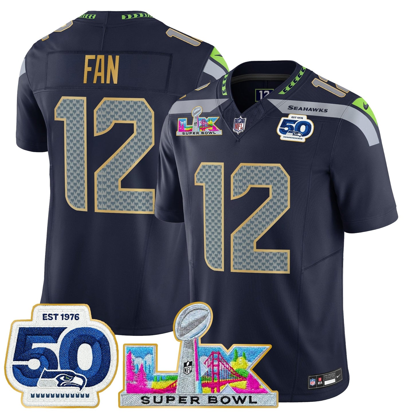 College Navy - 12Th Fan