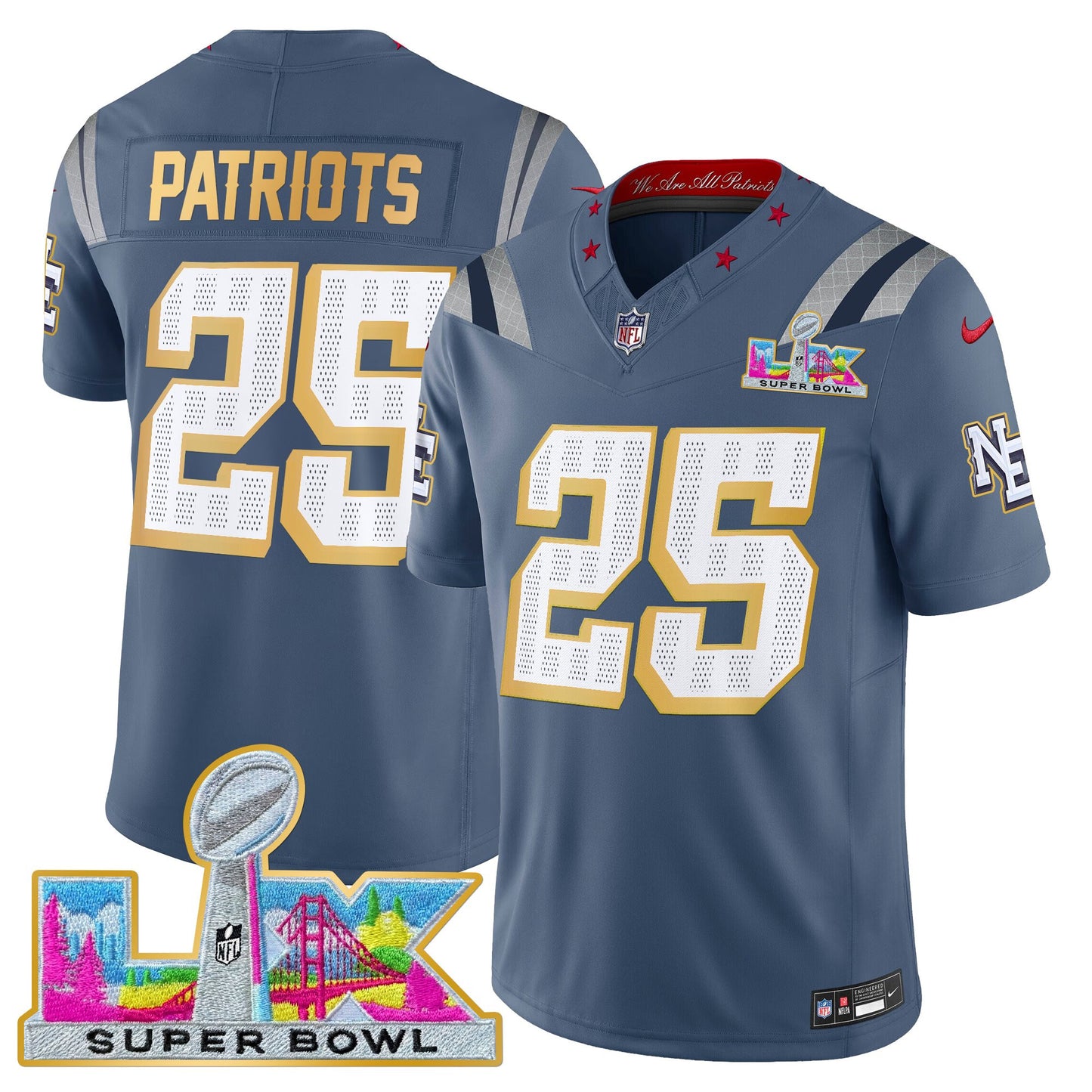 Storm Blue - #25 Patriots