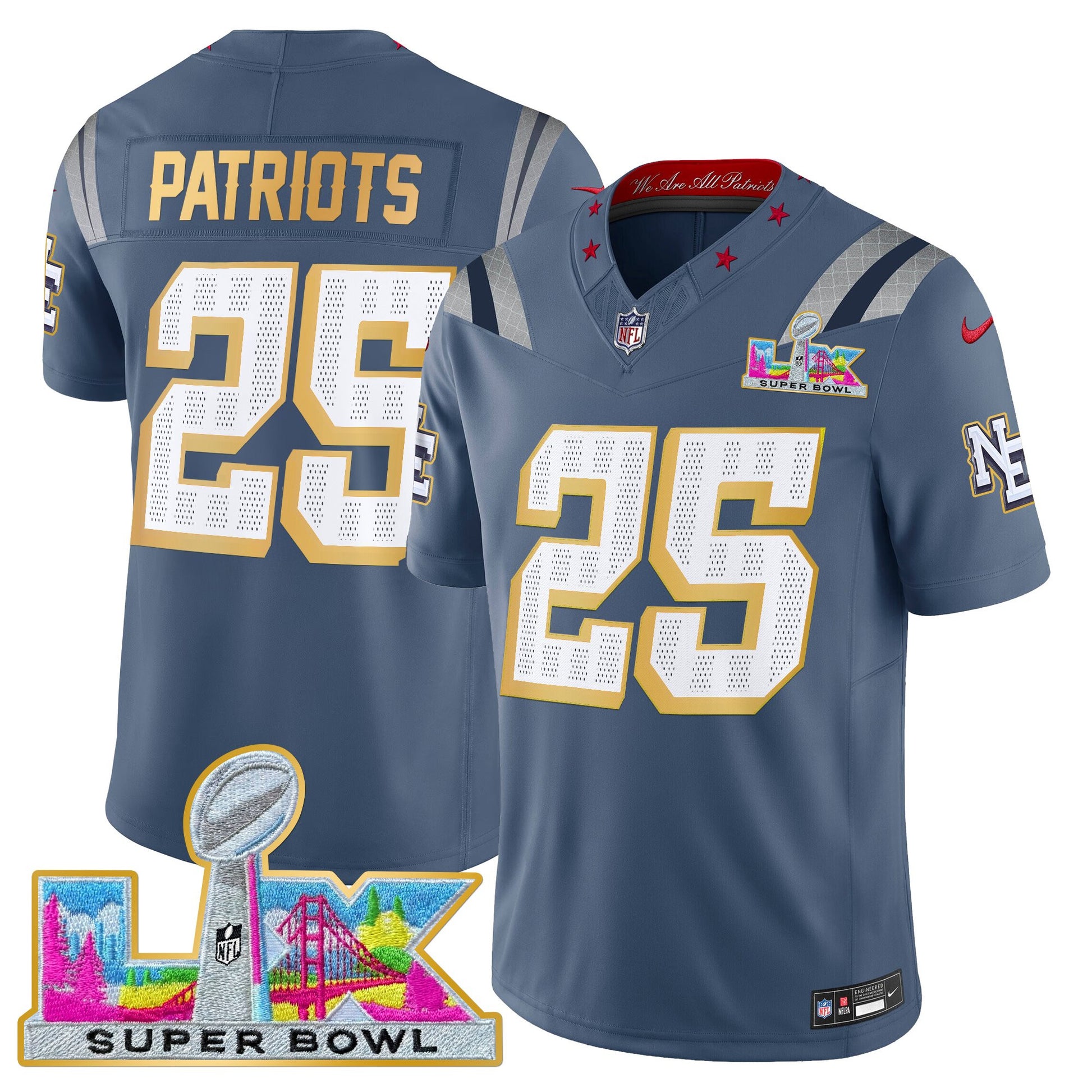 Storm Blue - #25 Patriots