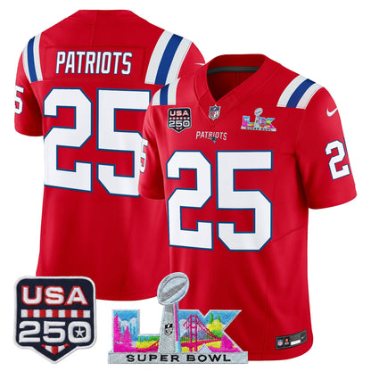 Red - #25 Patriots