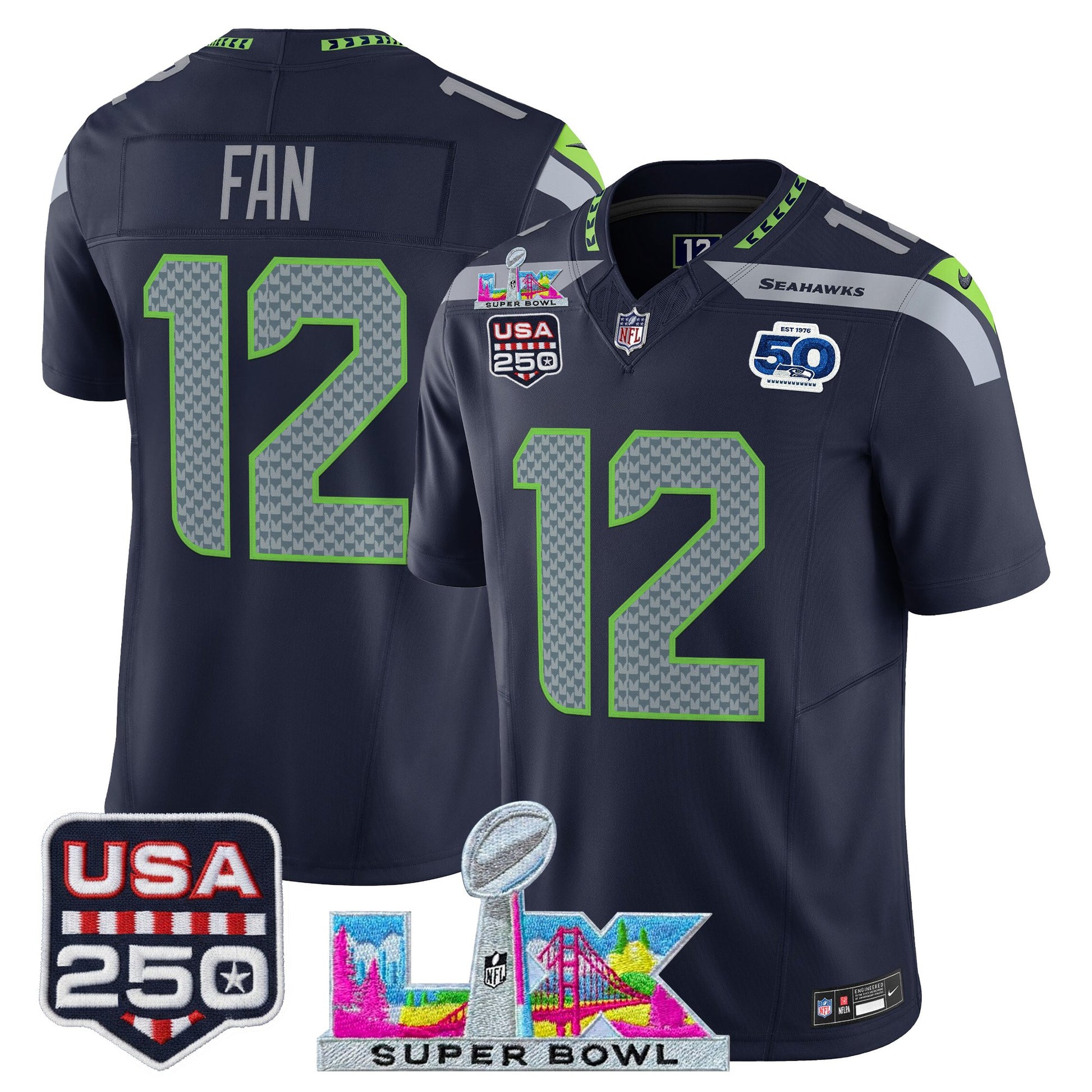 College Navy - 12Th Fan