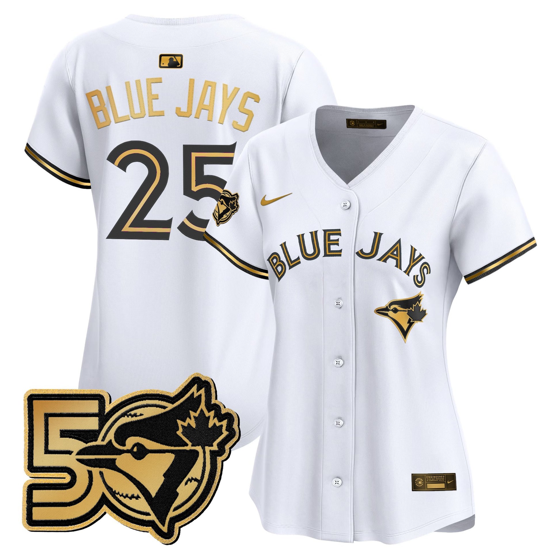 White Gold - #25 Blue Jays