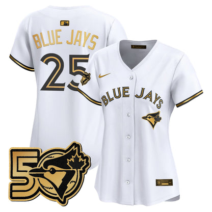 White Gold - #25 Blue Jays