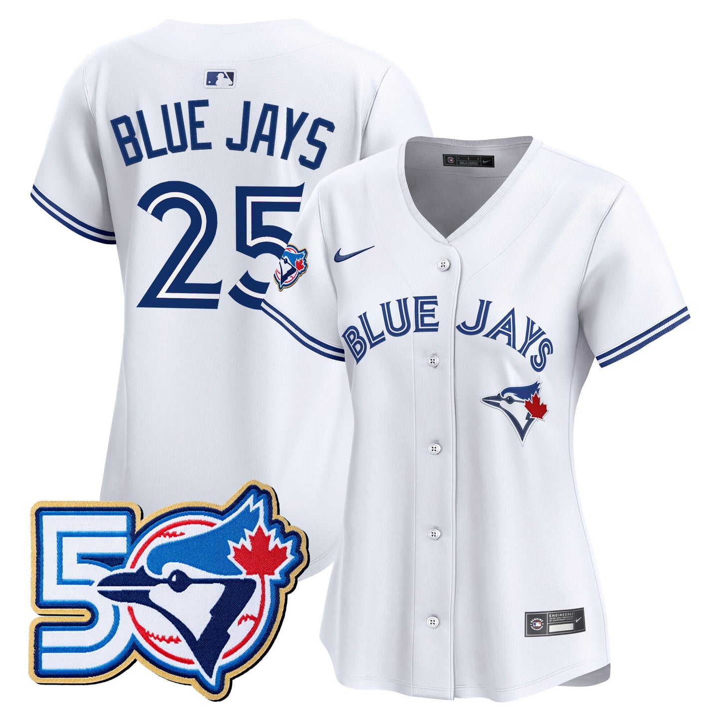 White - #25 Blue Jays