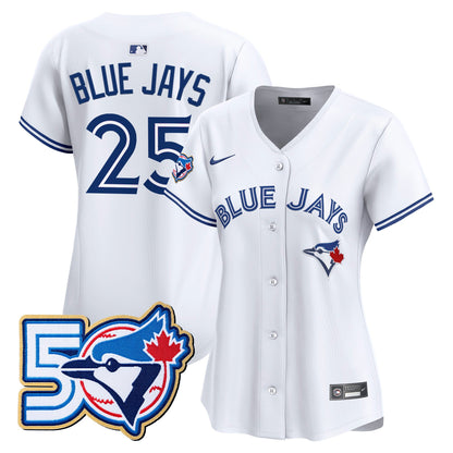 White - #25 Blue Jays