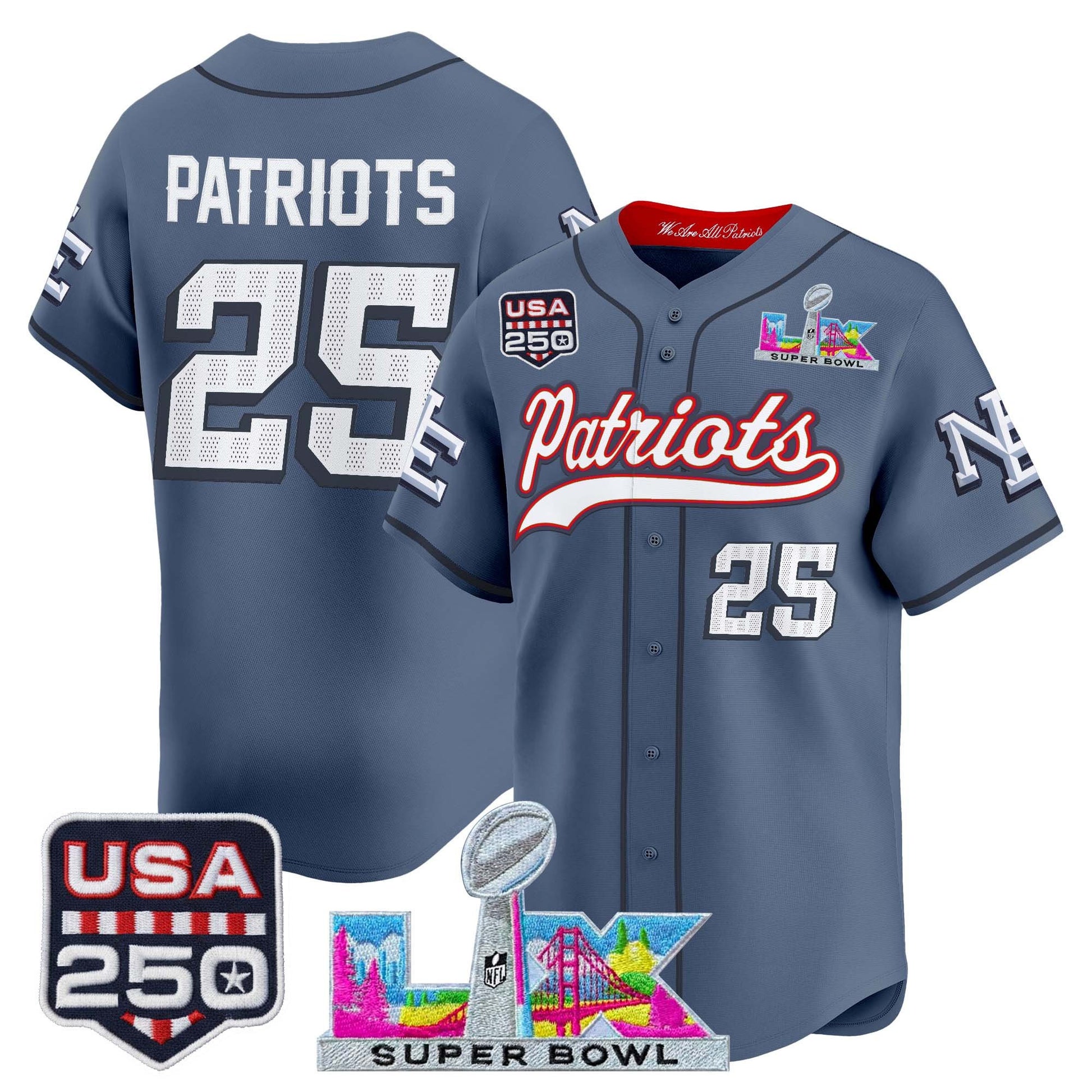 Storm Blue - #25 Patriots