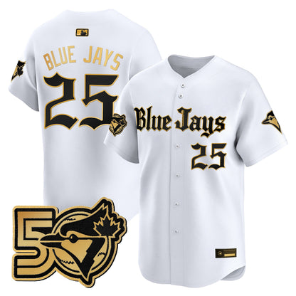 White Gold - #25 Blue Jays
