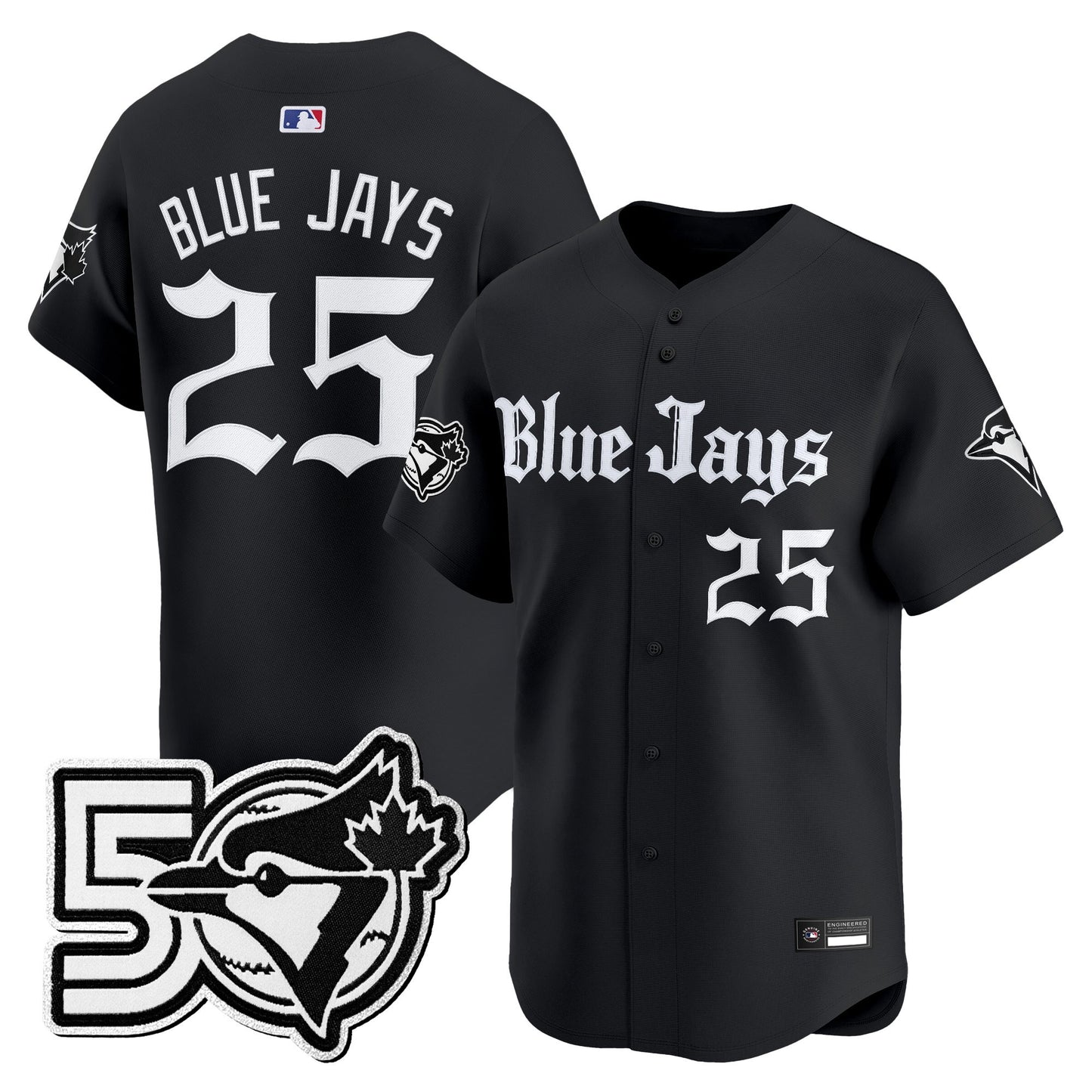 Black - #25 Blue Jays