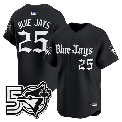 Black - #25 Blue Jays