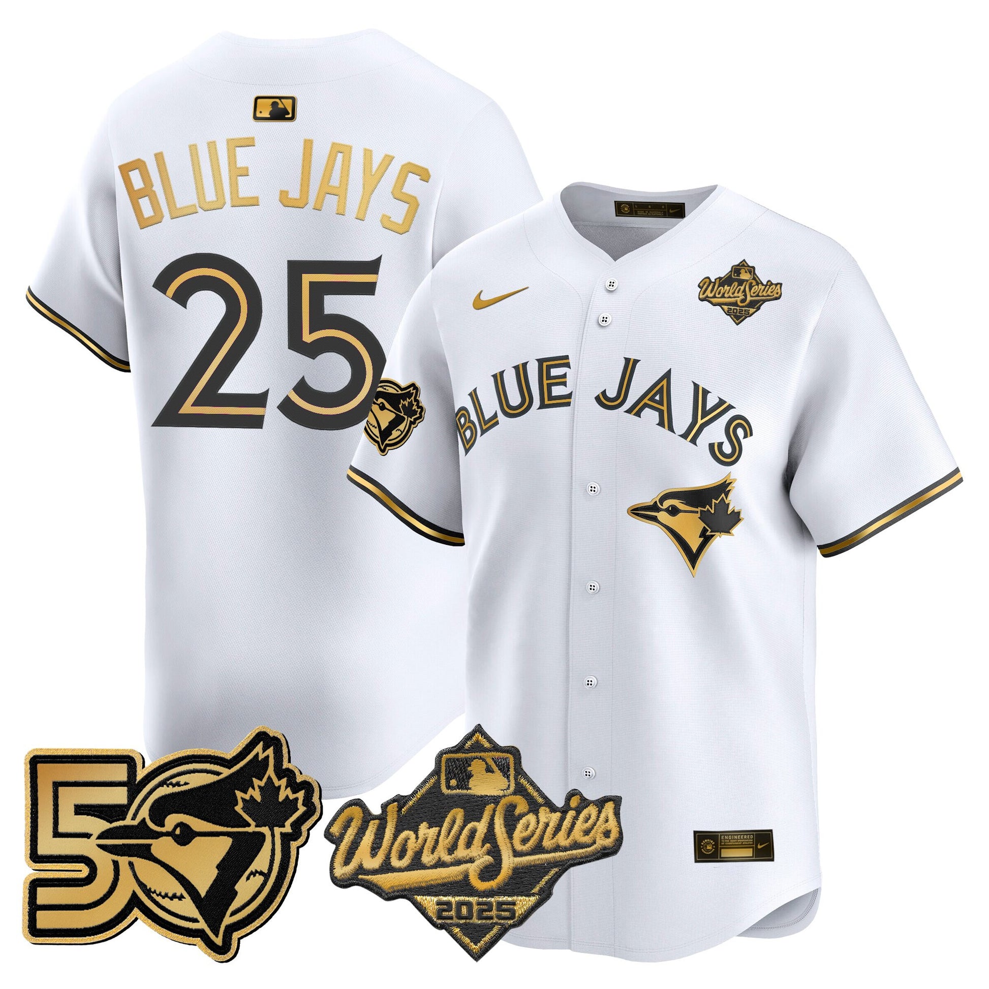 White Gold - #25 Blue Jays