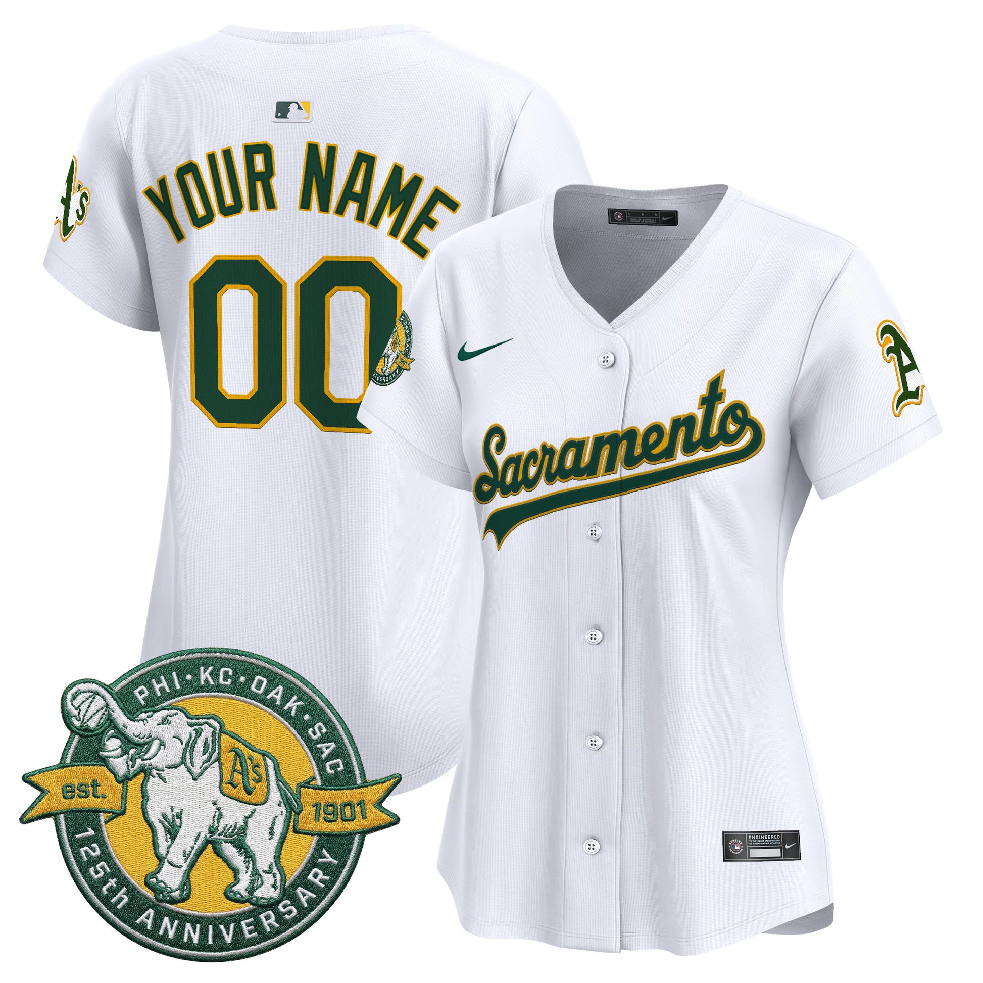 ‘Sacramento Edition’ Vapor Premier Limited Custom Jersey – 125th Anniversary Patch