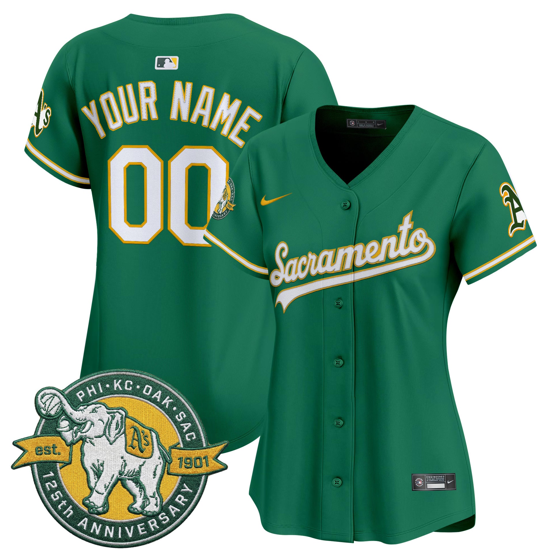 ‘Sacramento Edition’ Vapor Premier Limited Custom Jersey – 125th Anniversary Patch