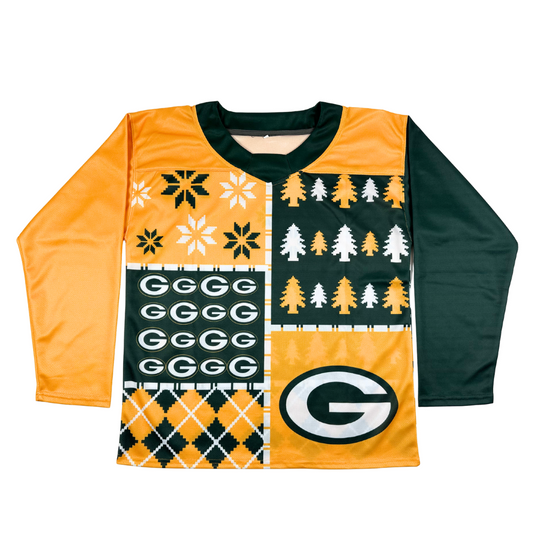 Green Bay Christmas Hockey Jersey