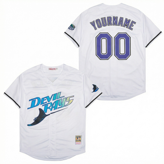 Rays Custom Baseball Jersey (Ships 2-4 weeks)