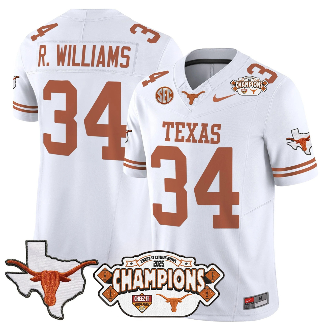 White - Ricky Williams - 34