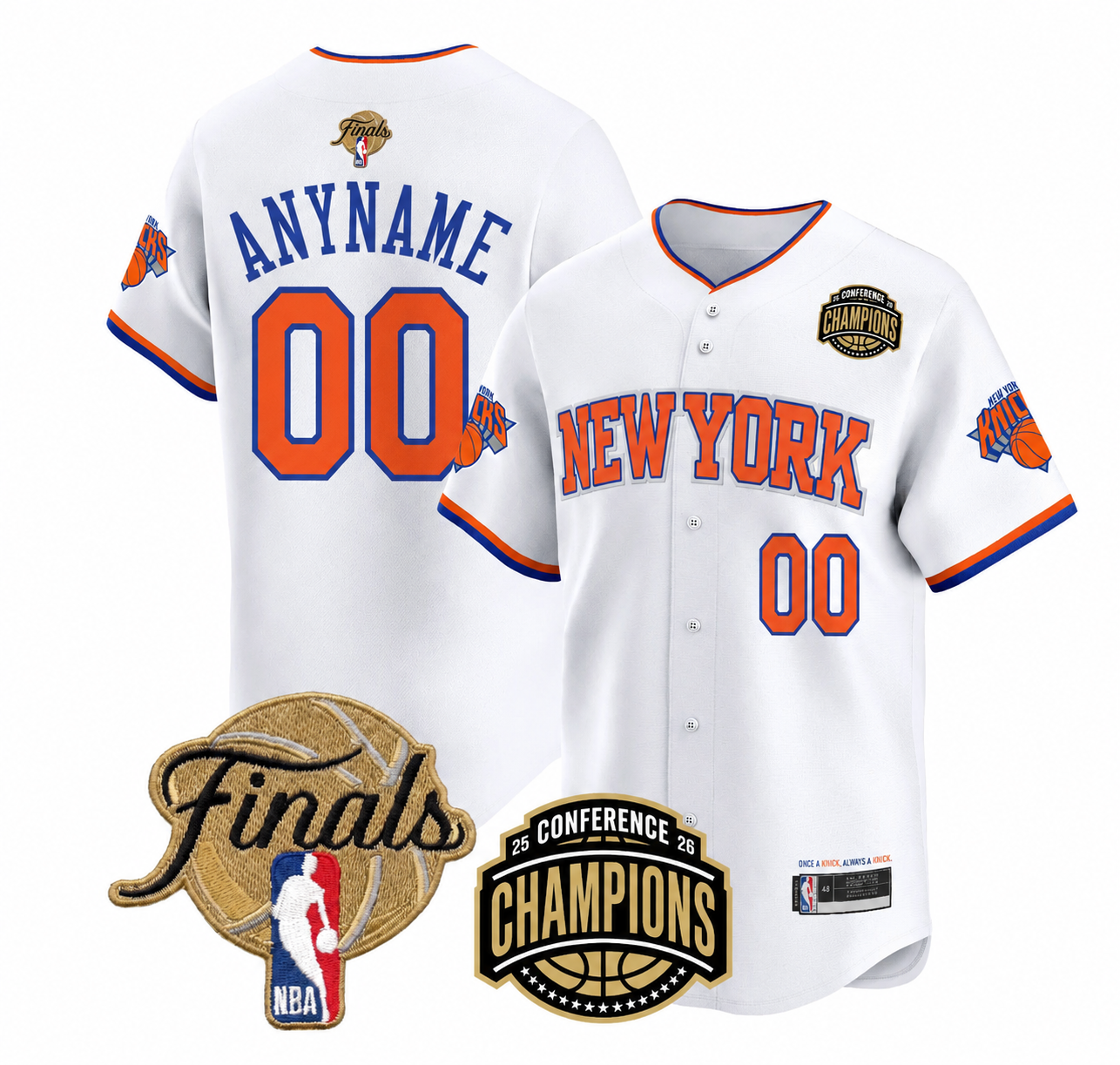 Retro / Finals patches baseball Jersey (ships in 3-6 weeks)