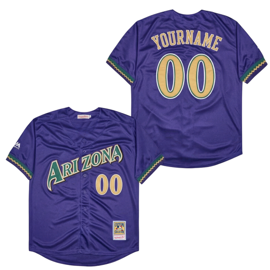 Diamondbacks Custom Baseball Jersey (Ships 2-4 weeks)