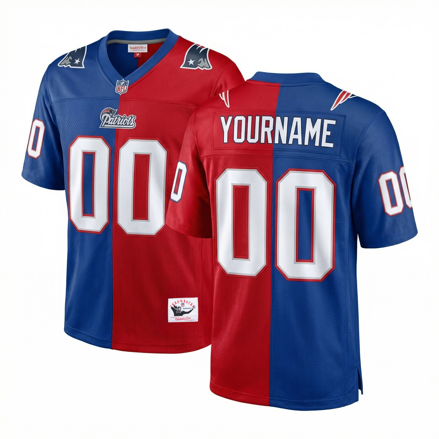 Patriots Custom Football Jersey (Ships 2-4 weeks)