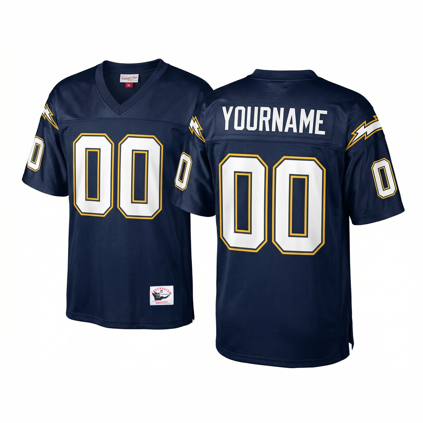 Chargers Custom Football Jersey (Ships 2-4 weeks)