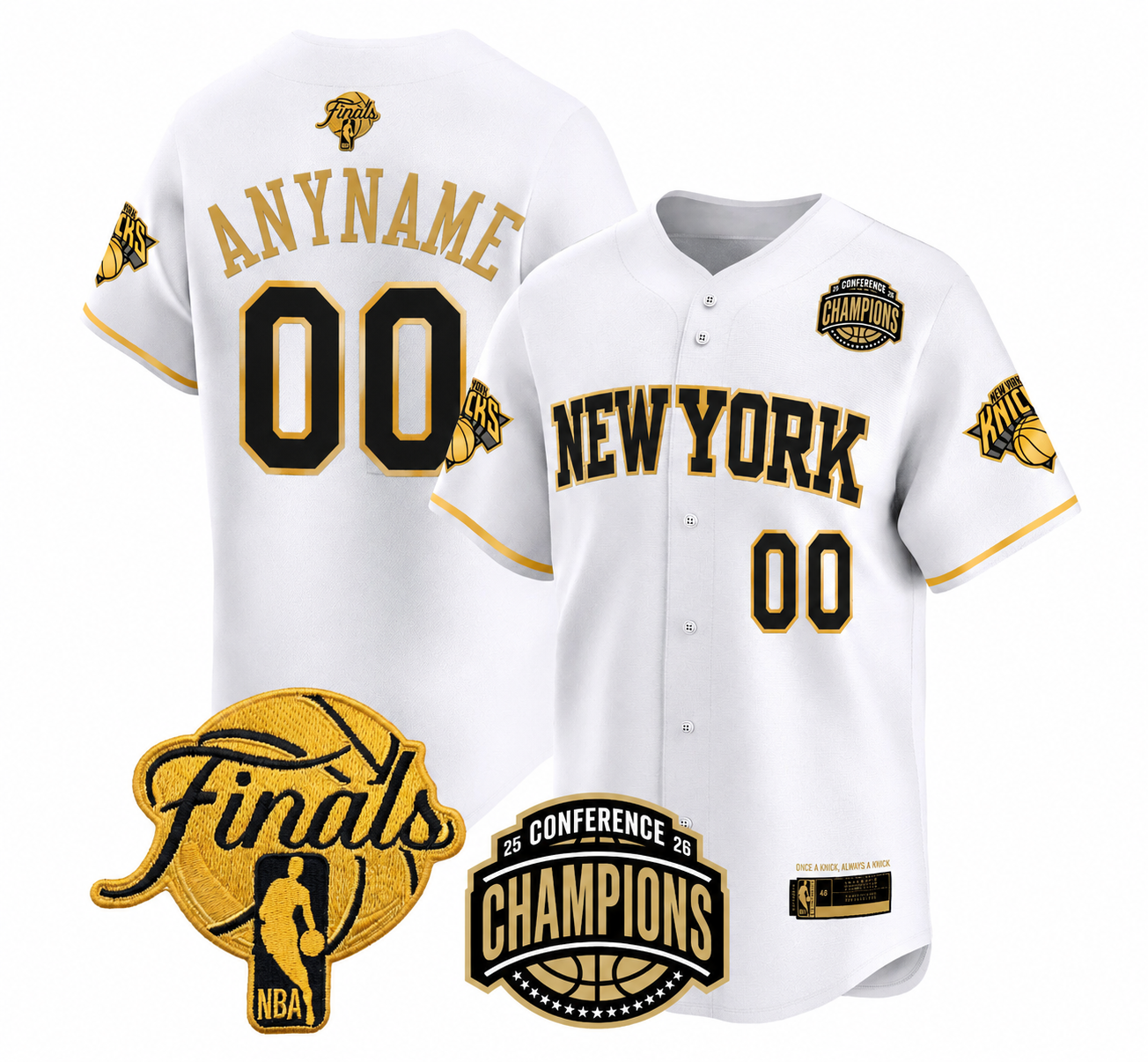 Retro / Finals patches baseball Jersey (ships in 3-6 weeks)