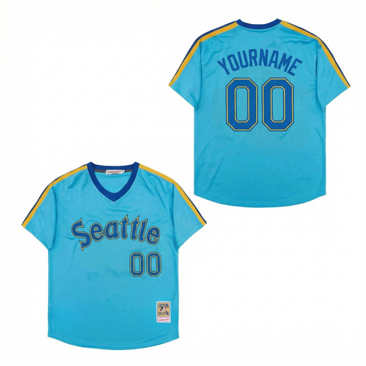 Mariners Custom Baseball Jersey (Ships 2-4 weeks)