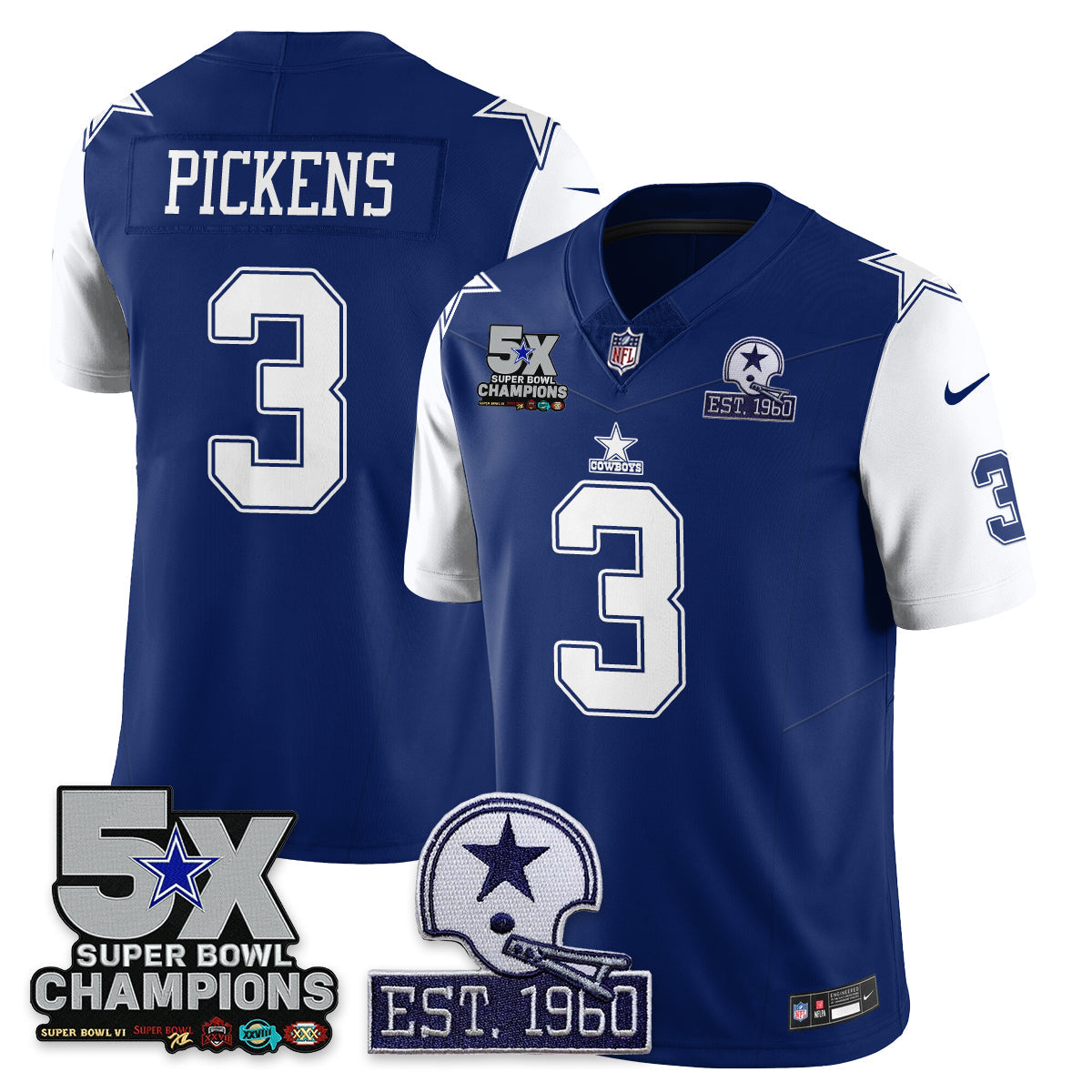 5-Time Champions Patch Vapor Limited Jersey