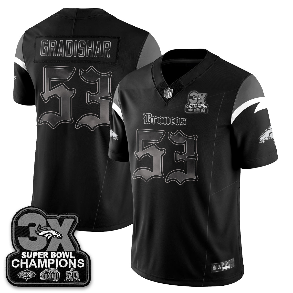 Black - Randy Gradishar - 53