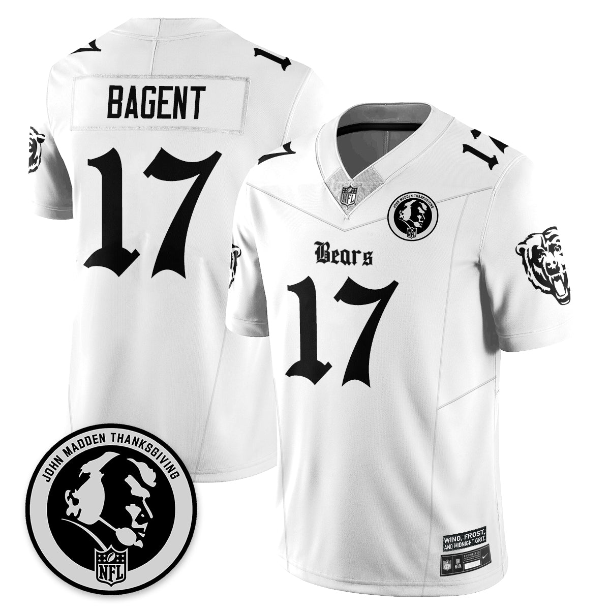White - Tyson Bagent - 17