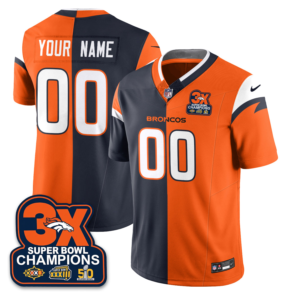 Navy Orange