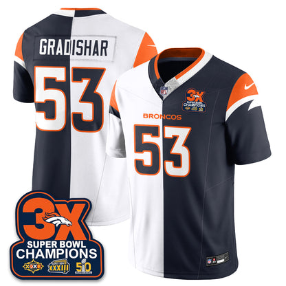 Navy White - Randy Gradishar - 53