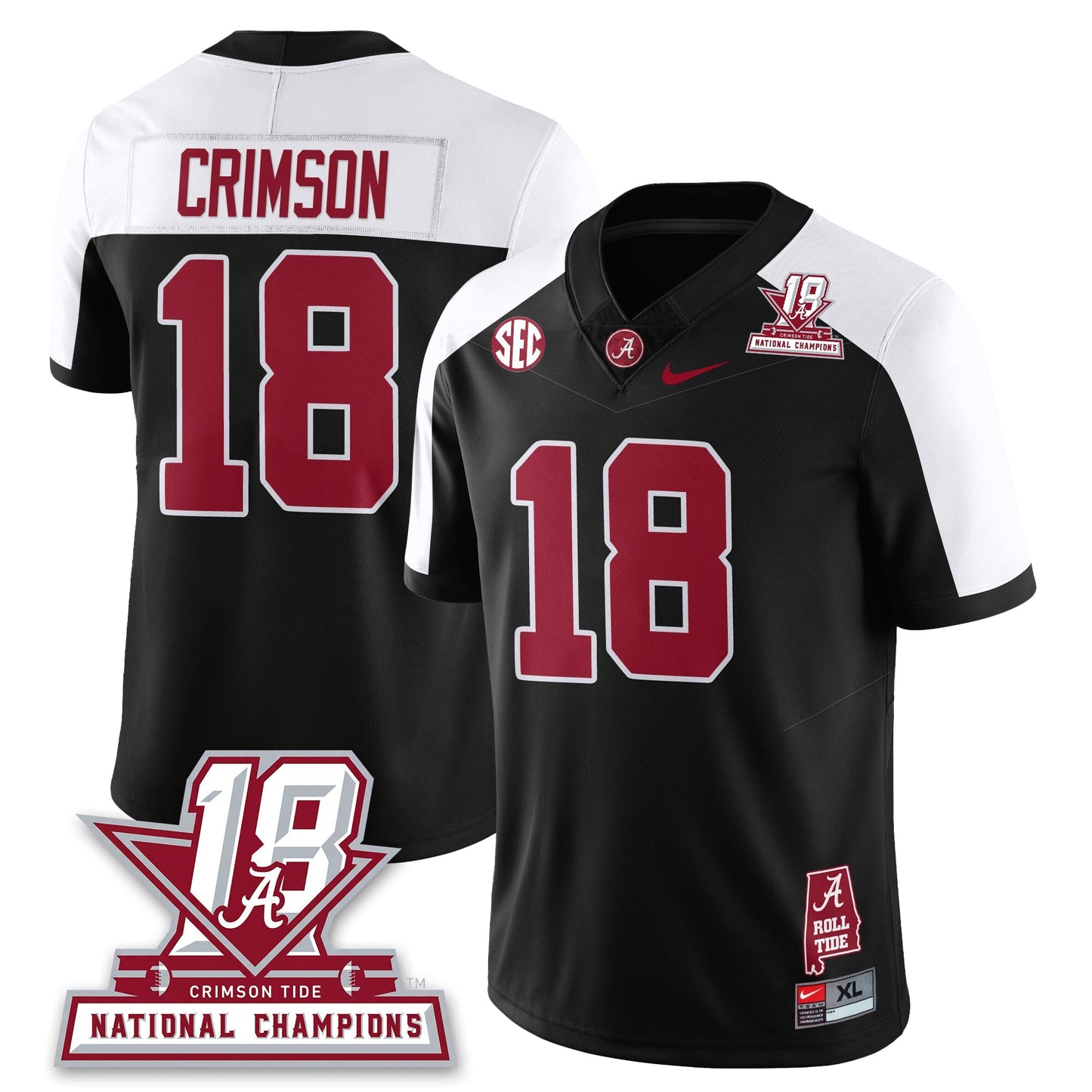 Alternate Black - Crimson - 18