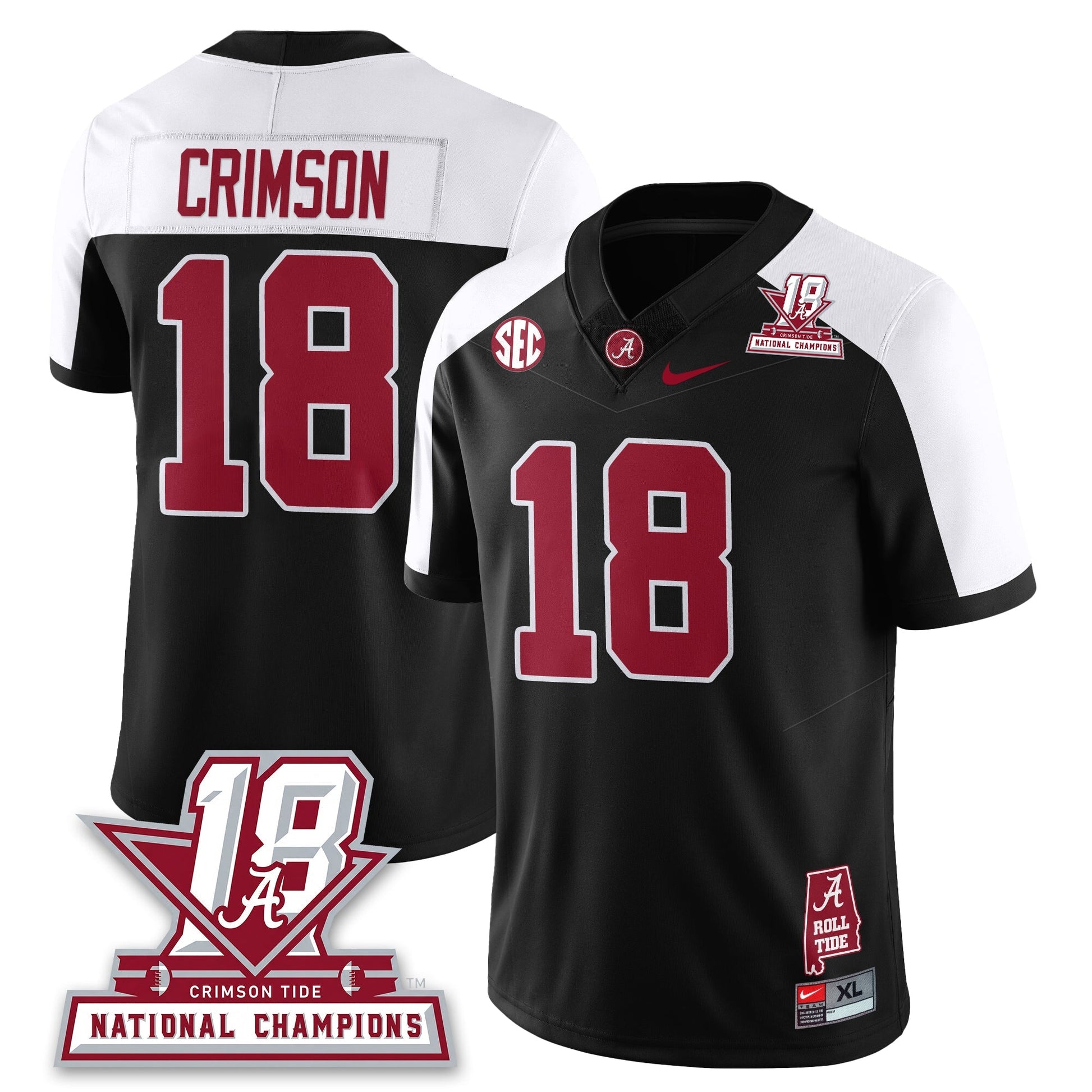 Alternate Black - Crimson - 18