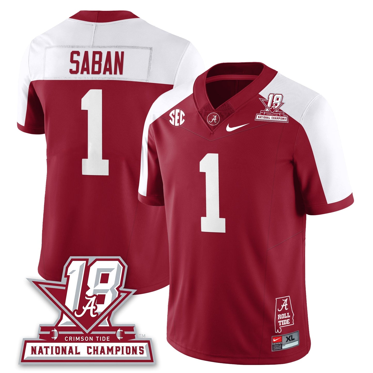 Alternate Crimson - Nick Saban - 1