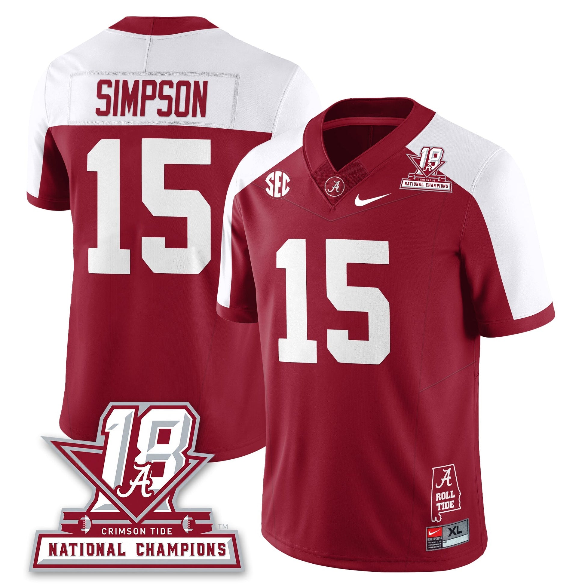 Alternate Crimson - Ty Simpson - 15