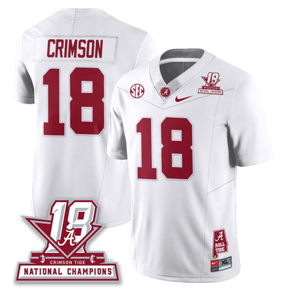 White - Crimson - 18