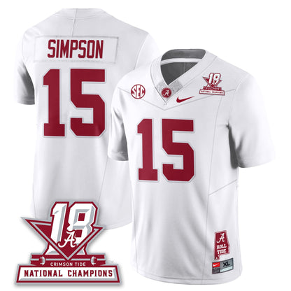White - Ty Simpson - 15