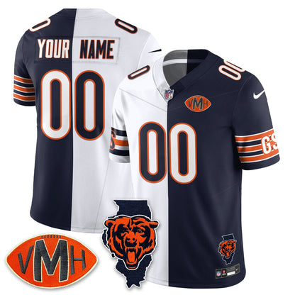 Honor Halas McCaskey Split Jersey