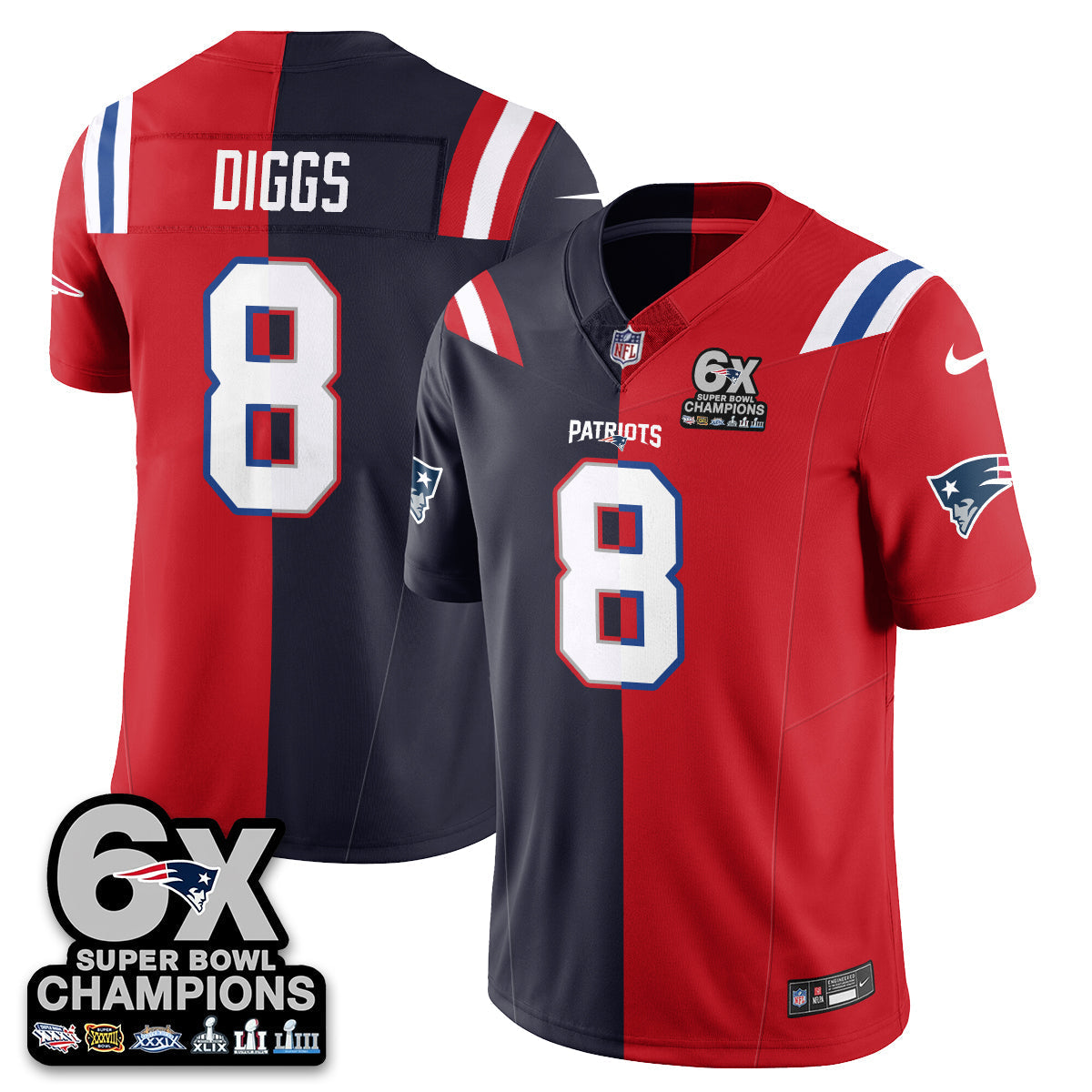 Navy Red - Stefon Diggs - 8