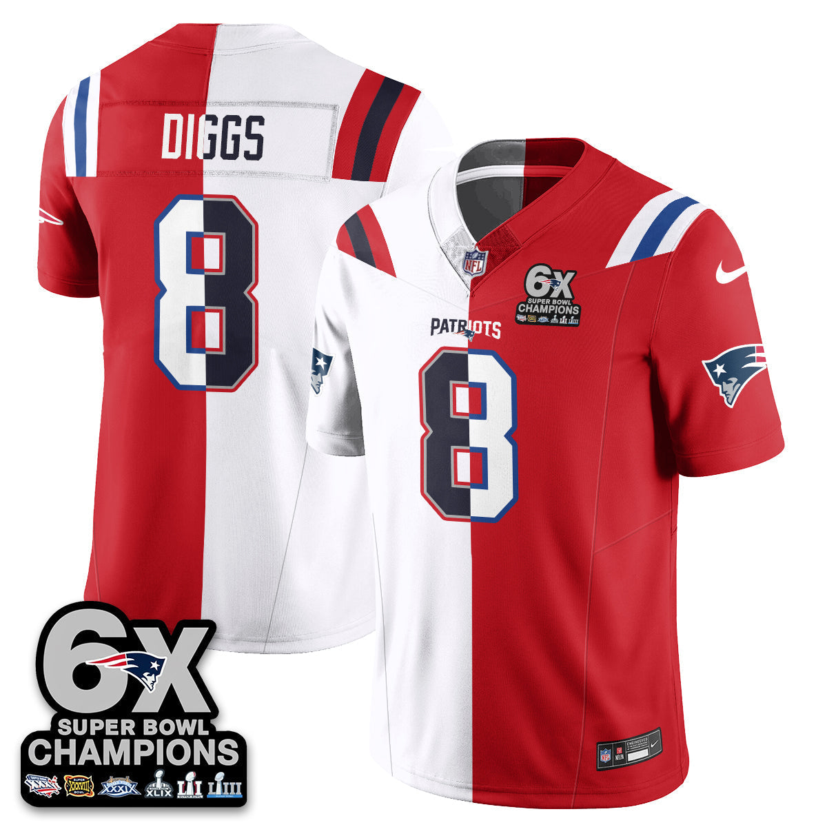Red White - Stefon Diggs - 8